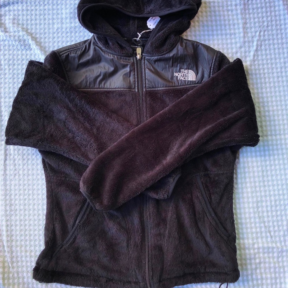 The North Face fuzzy jacket size M